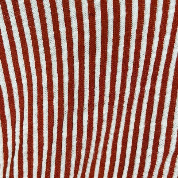 Modcloth For the Bliss of It Jumpsuit Rust Red Cream Jumpsuit Sleeveless M NWT - Picture 9 of 11